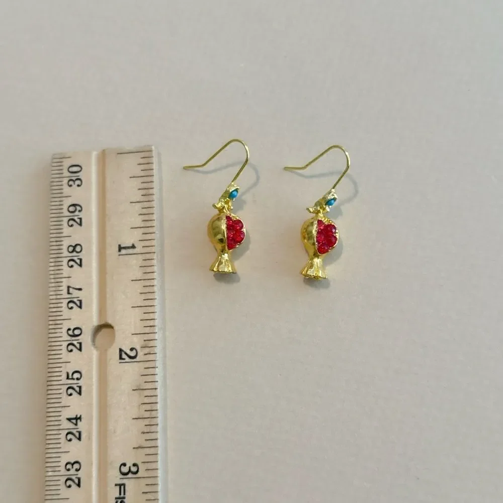 Pomegranate earrings N1125